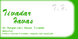 tivadar havas business card